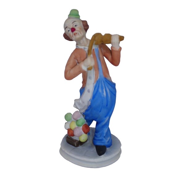 Jasco 7" Violin Playing Sad Hobo Clown Figurine - Picture 1 of 9